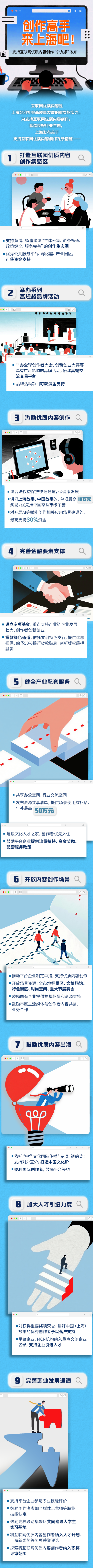 图解|创作高手,快来上海!支持互联网优质内容“沪九条”发布